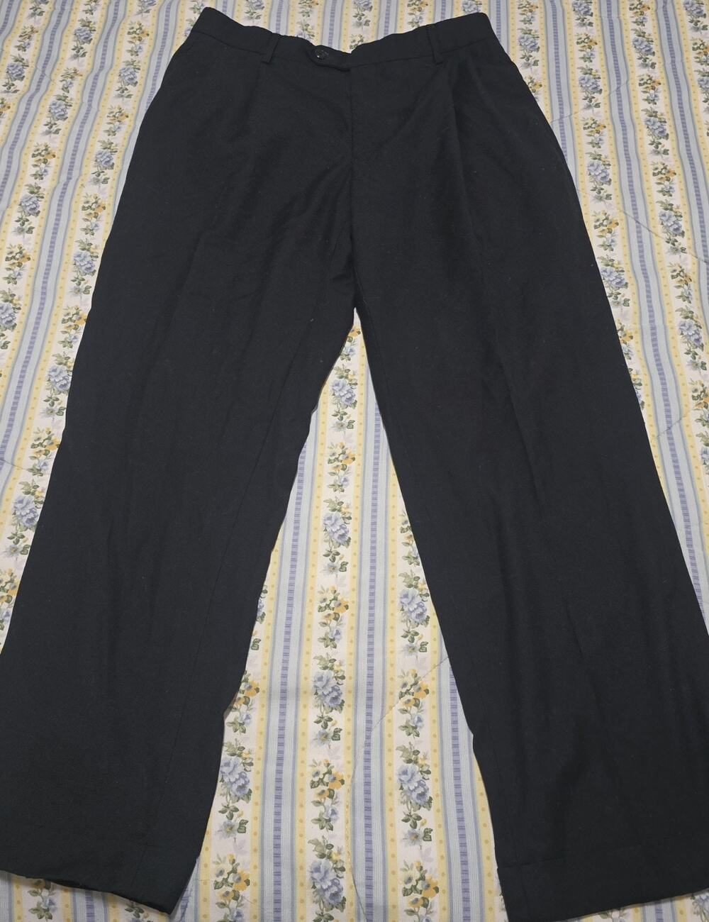 Jos A Bank dress pants mens size 32x29 straight leg classic fit Black